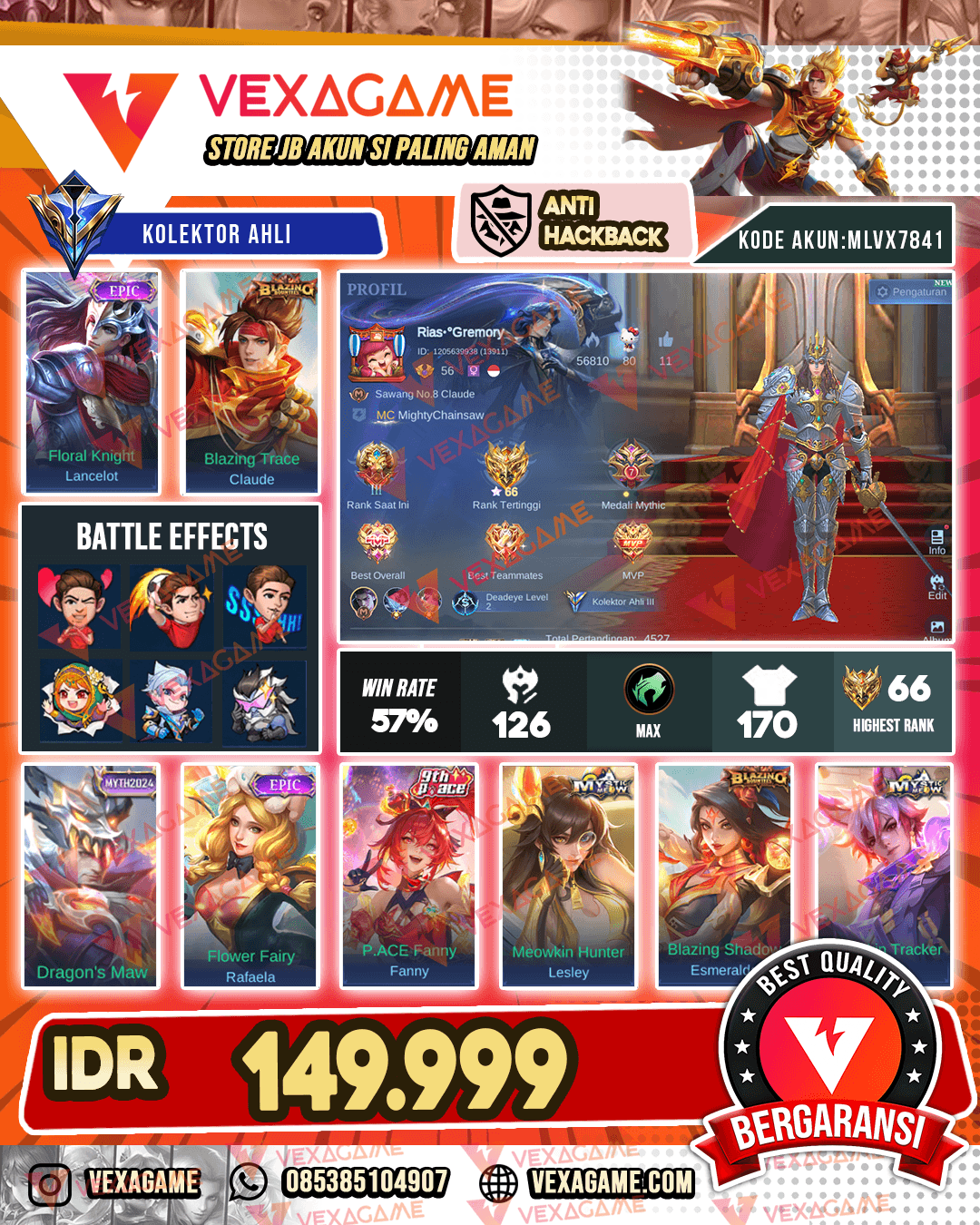 Lancelot Epic | Claude Blazing