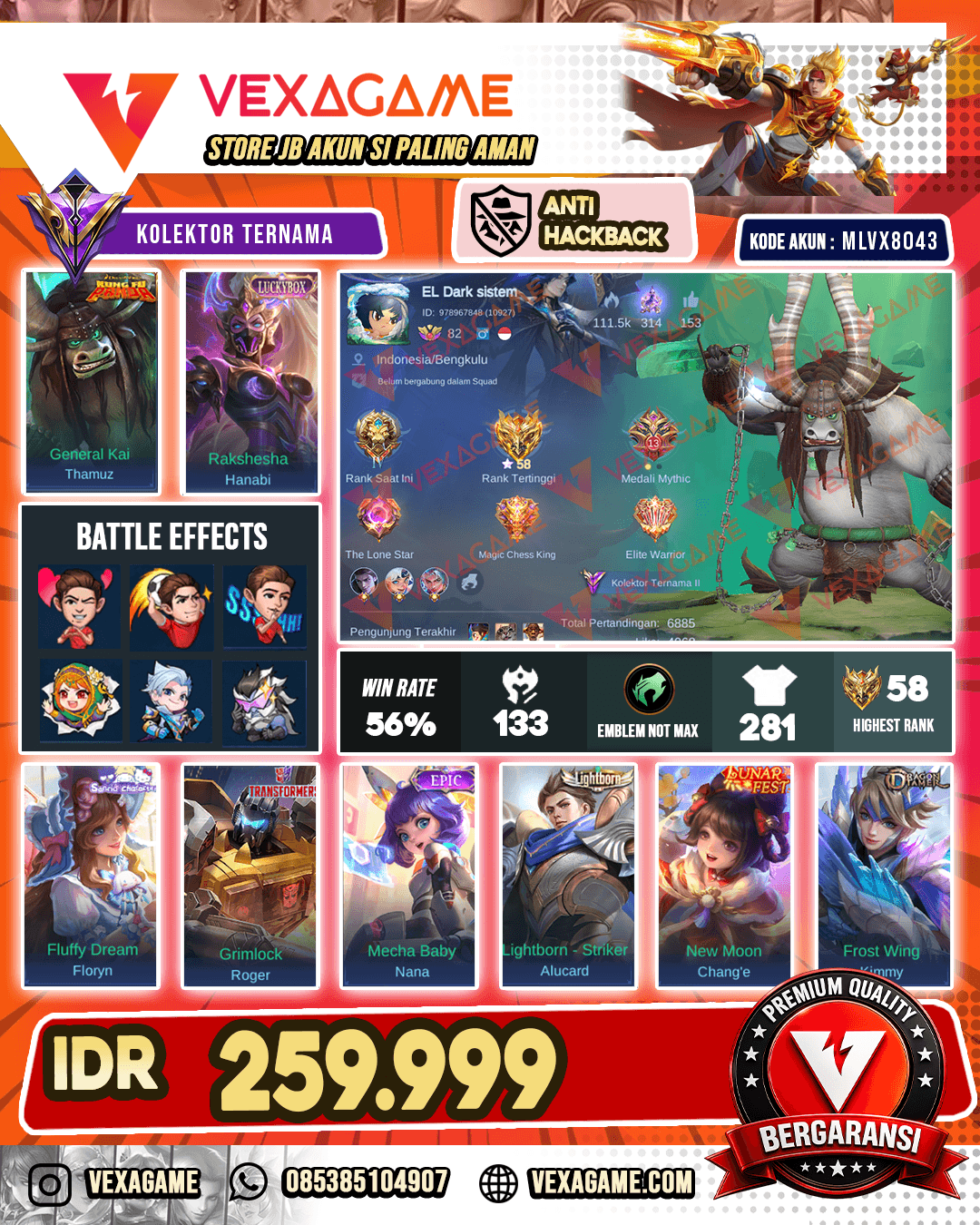 Thamus Kungfu Panda | Hanabi Luckybox