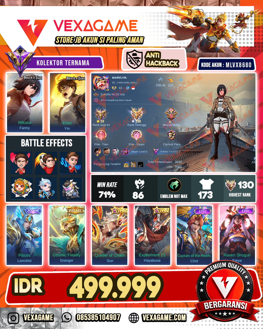 Fanny AOT X Yin AOT | Granger Prime | 2 Annualstar EX IMMO