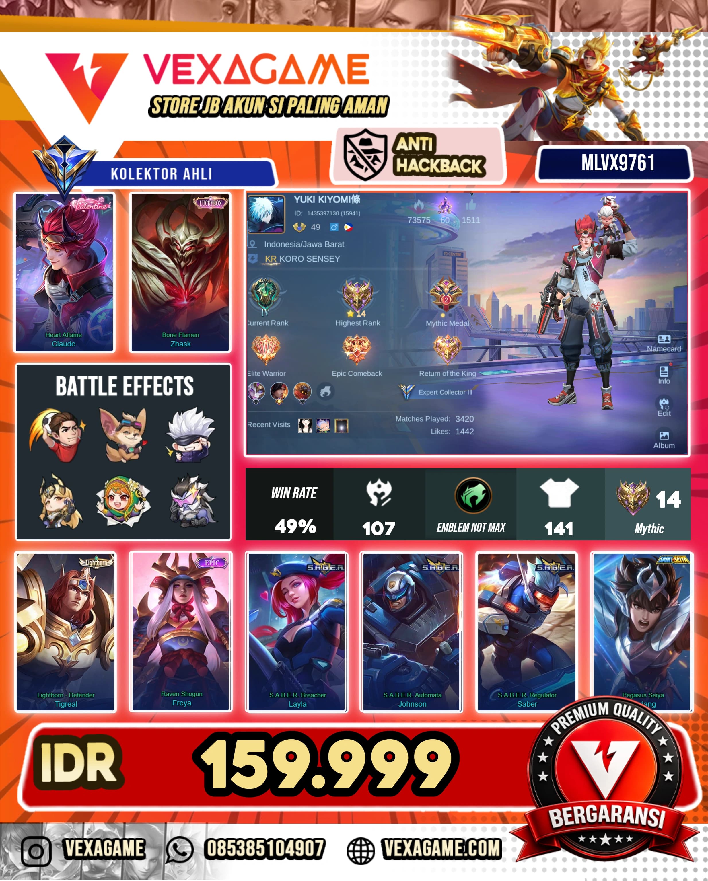 Claude Valentine | Zhask Luckybox