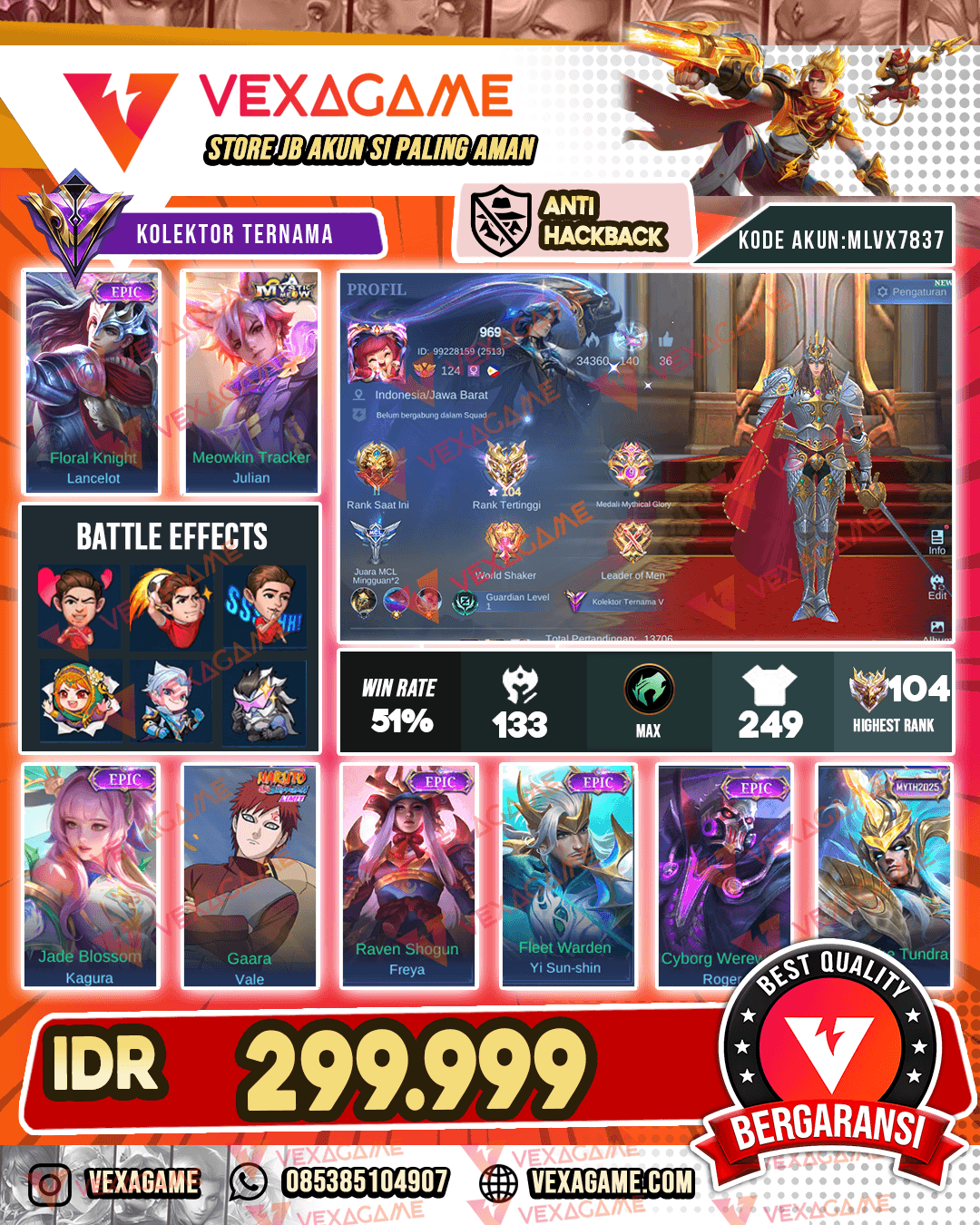 Lancelot Epic | Julian Meow | Ex Immo | Recal Tas Tas ON