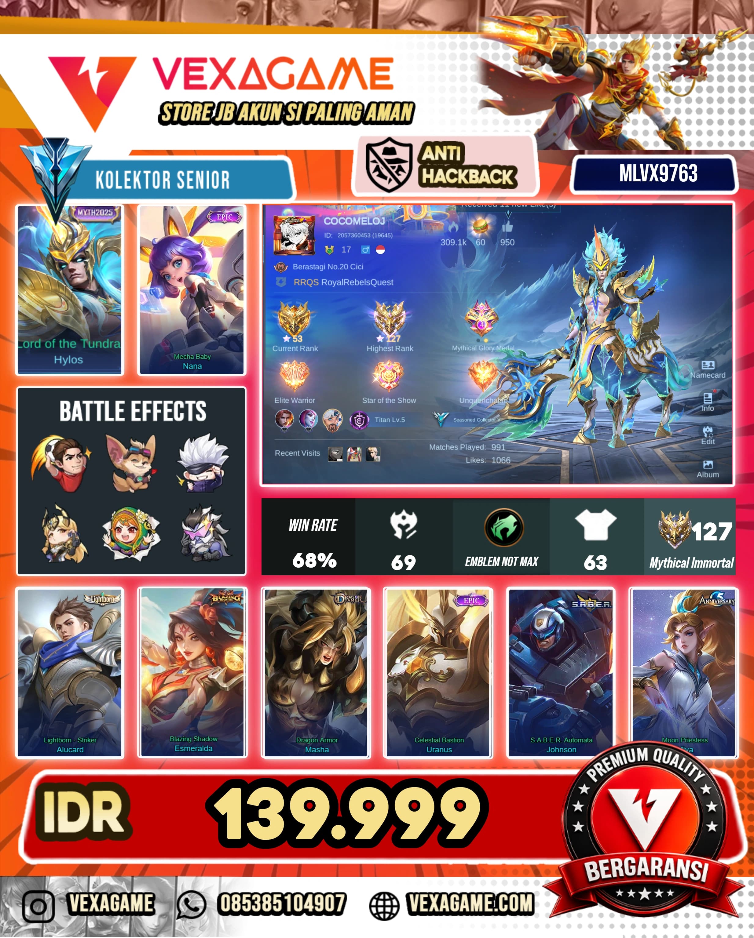 Hylos Myth | Nana Epic | EX IMMO
