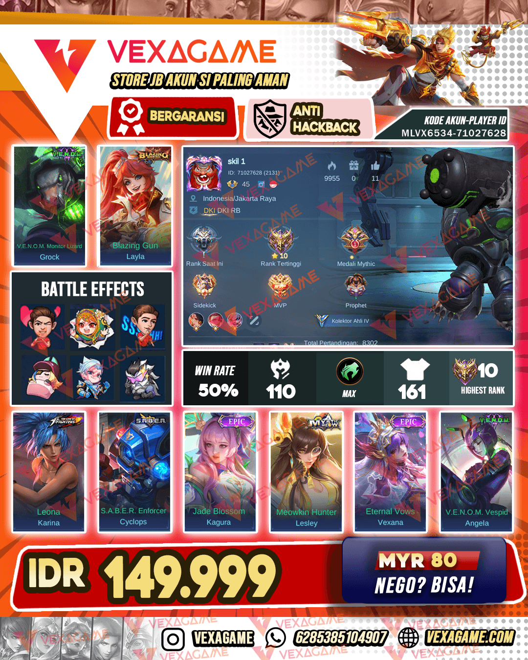 Grock Venom | Layla Blazing | Emblem Max
