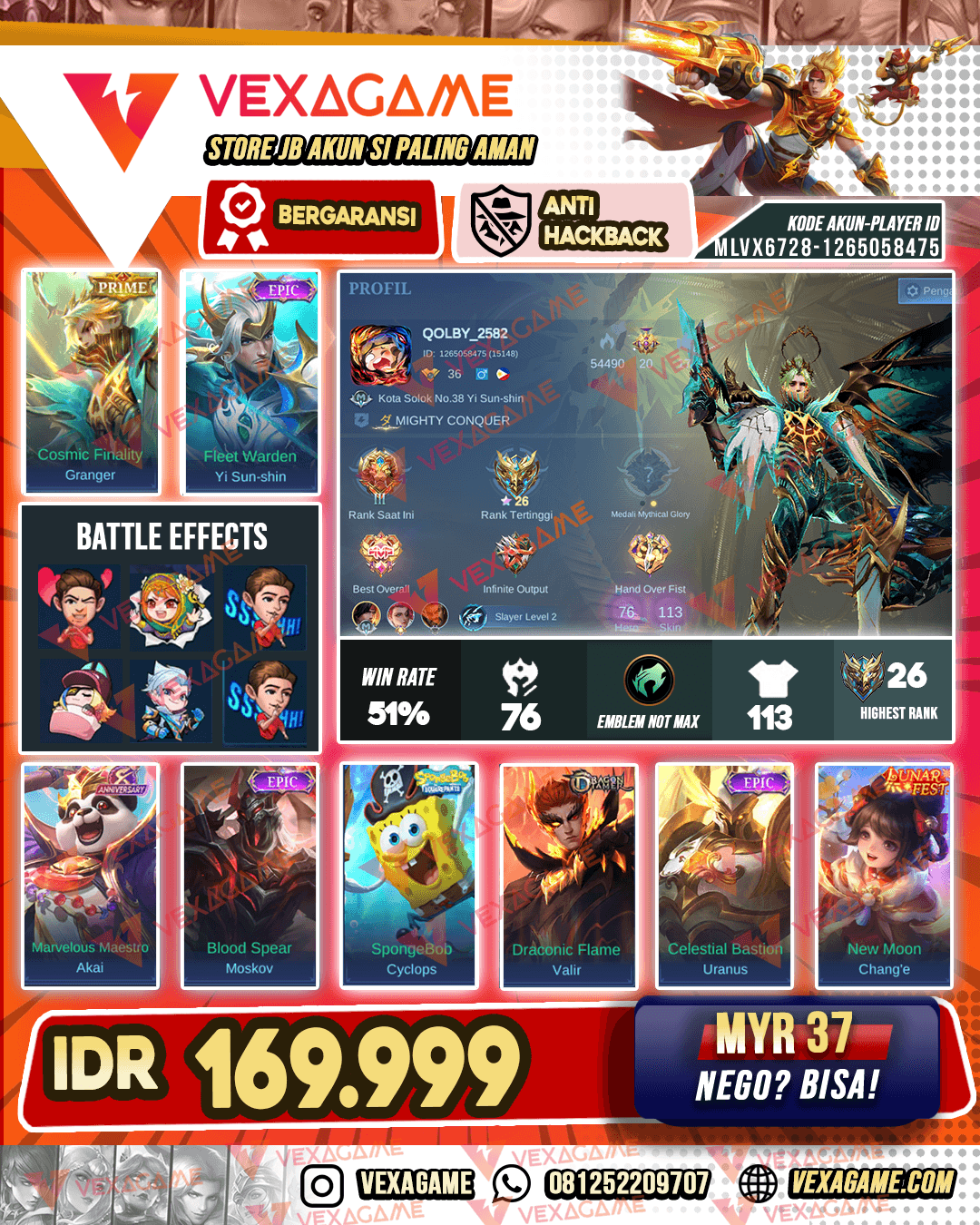 Granger Prime | YSS Epic | Change Lunar FEST