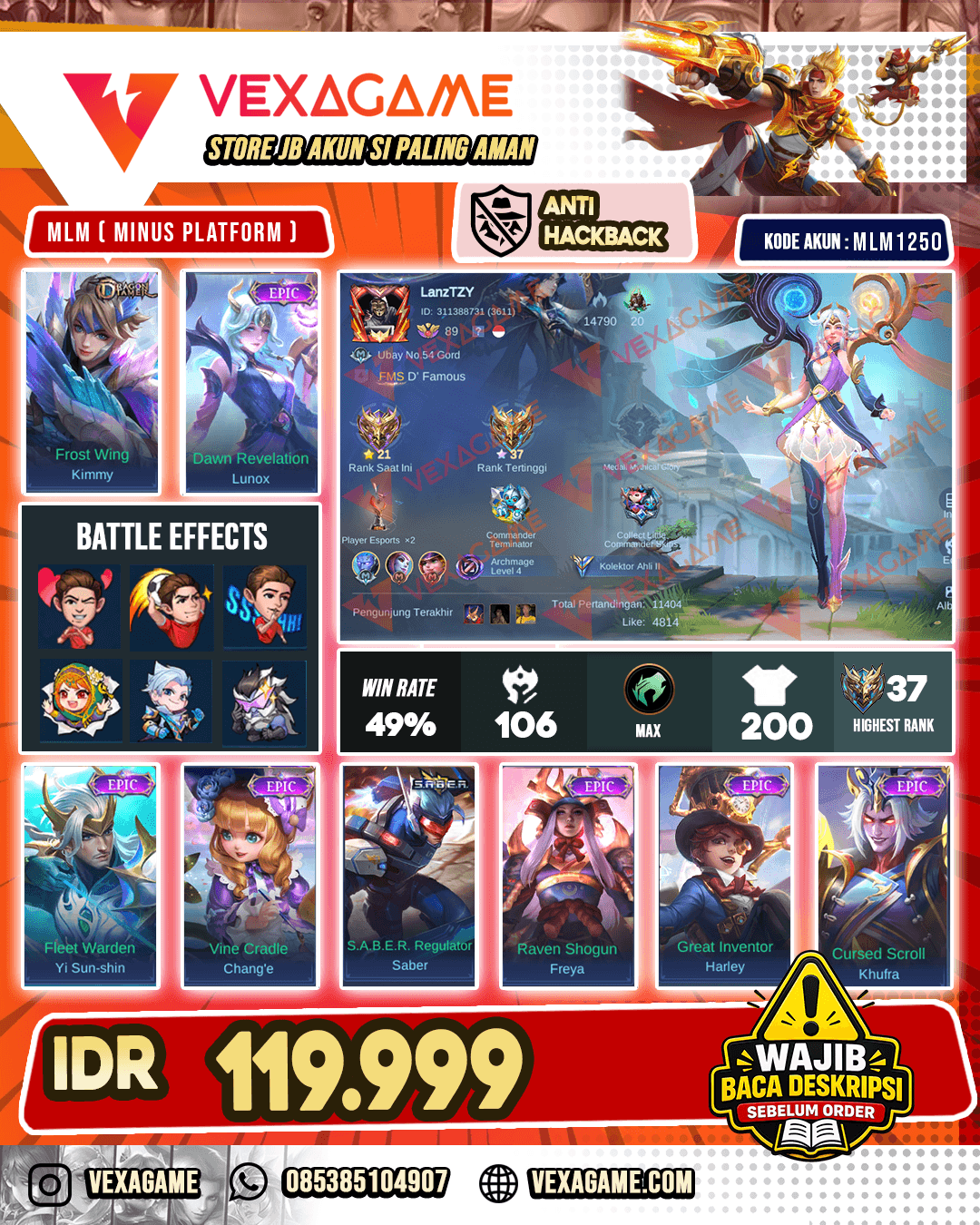 Lunox Epic X Kimmy Dragon Tamer