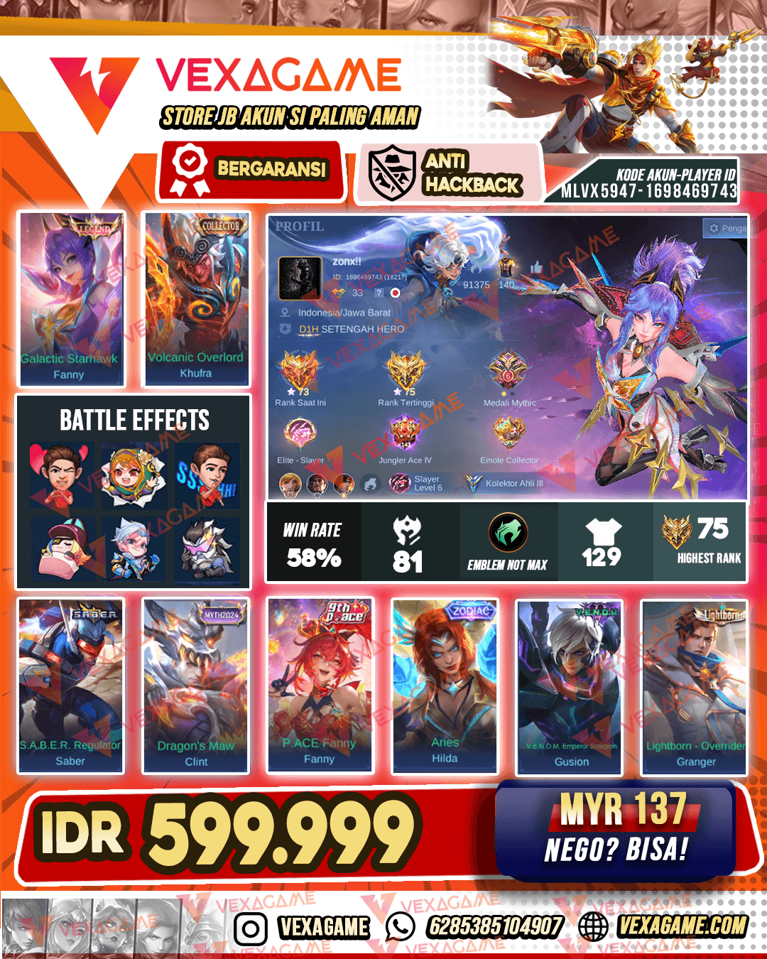 Fanny Legend | Khufra Collector