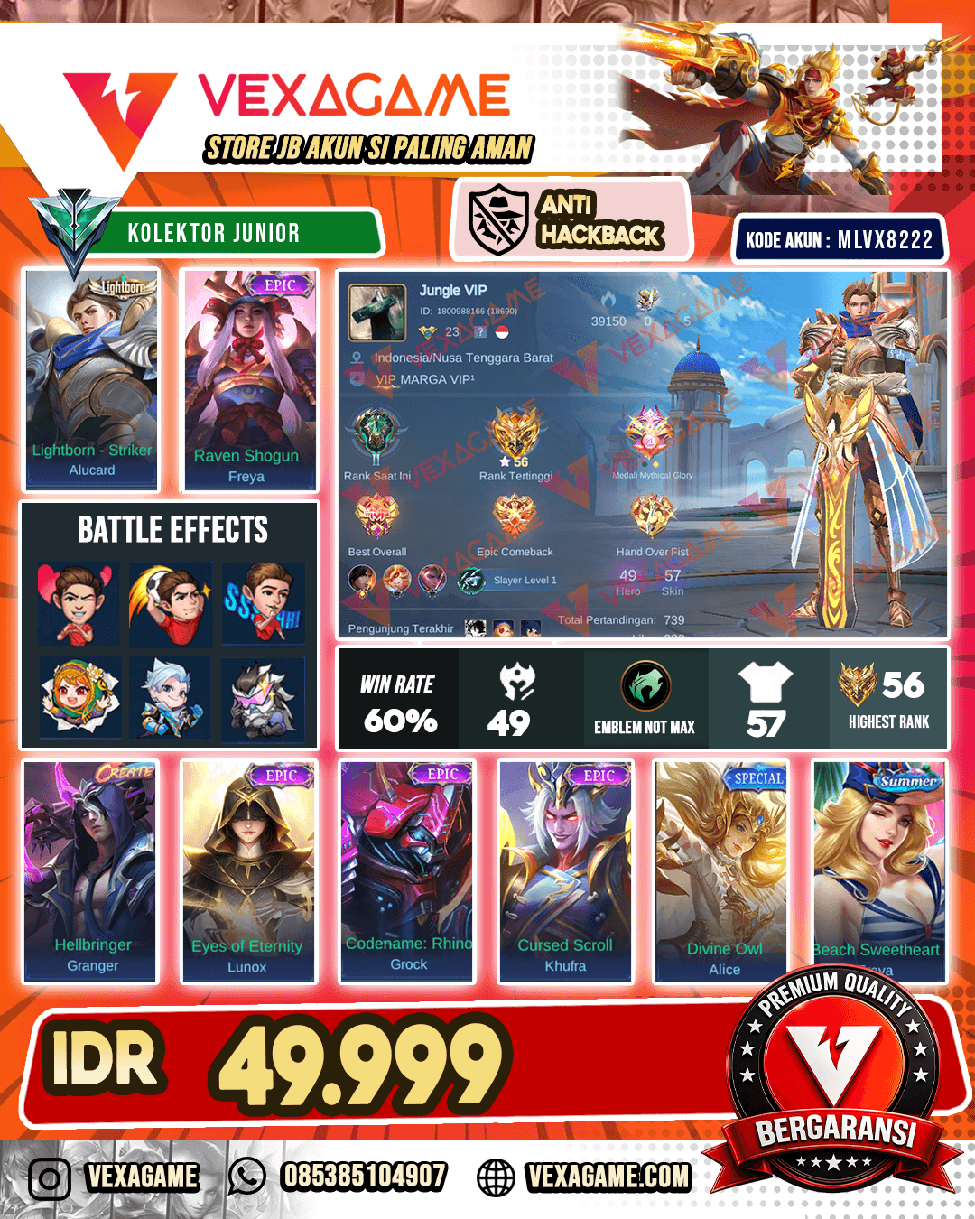Alucard Lightborn X Freya Epic
