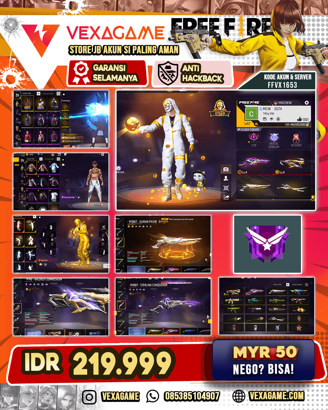 2 EVO | SG 2 RASA SG GURUN SG EVO | VAULT 120++ | VAULT SET 3
