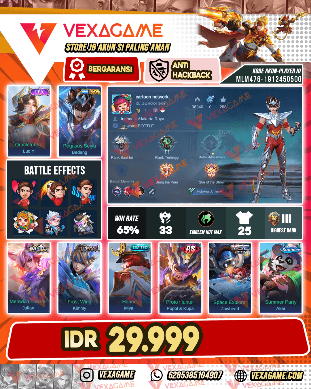 Badang Saint Seiya | Luo Yi Epic