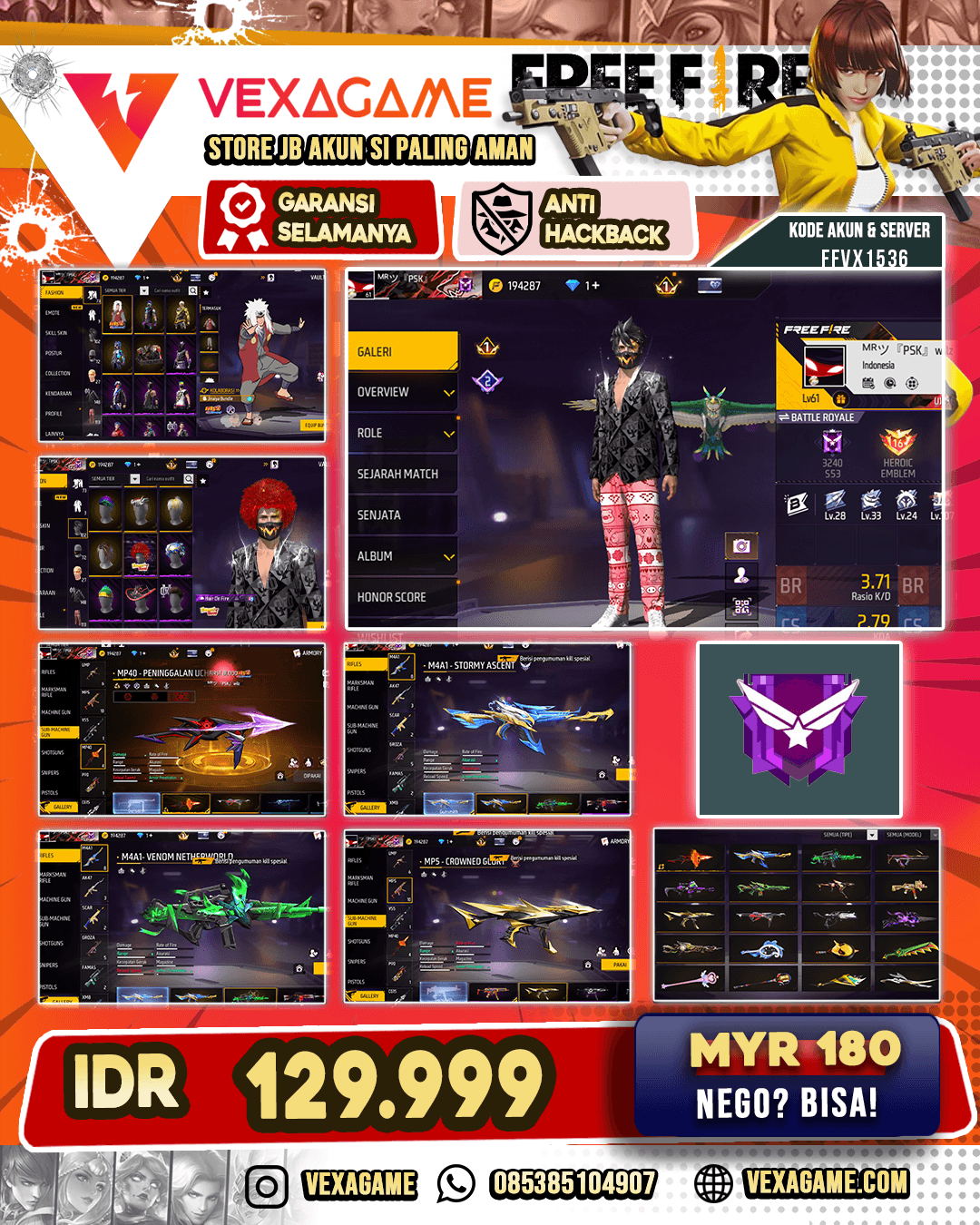 MP40 PENINGGALAN UCHIHA | SG MAMBA | 1 BUNDLE NARUTO - JIRAYA | CRAZY DJ BUNDLE