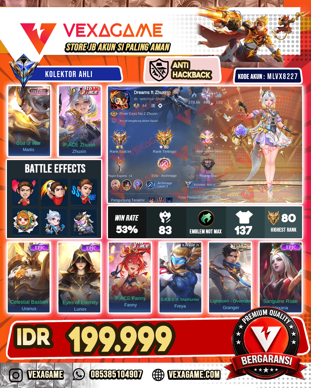 Zhuxin P Ace | Marits Luckybox