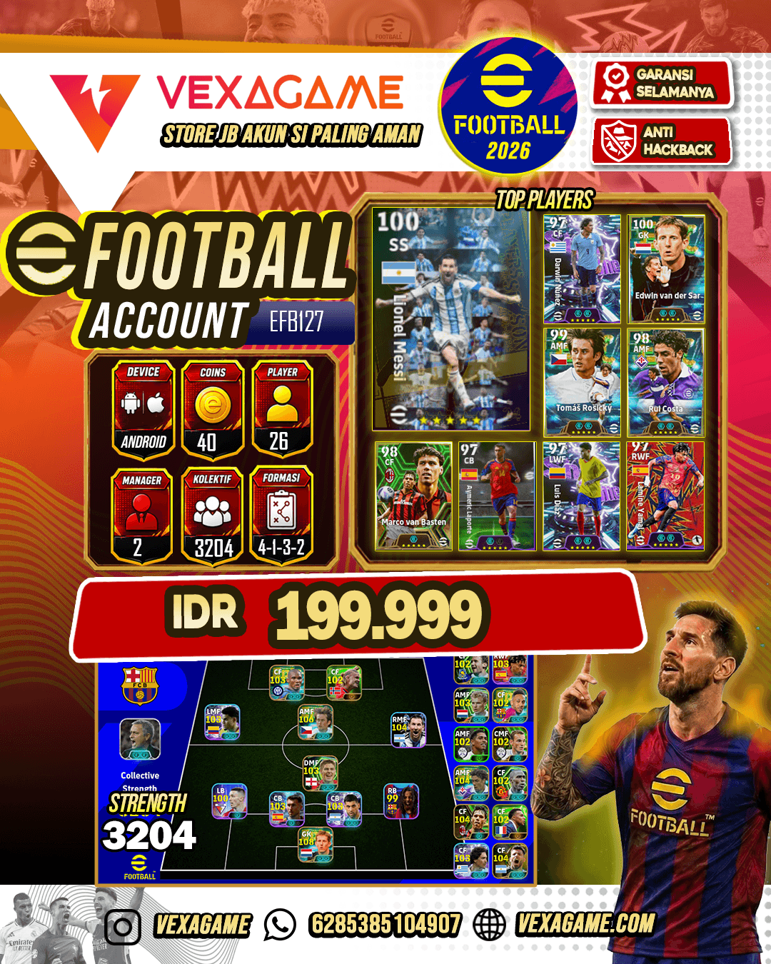Vandesar - Epic limit | Rosicky - Epic limit | Messi - Showtime