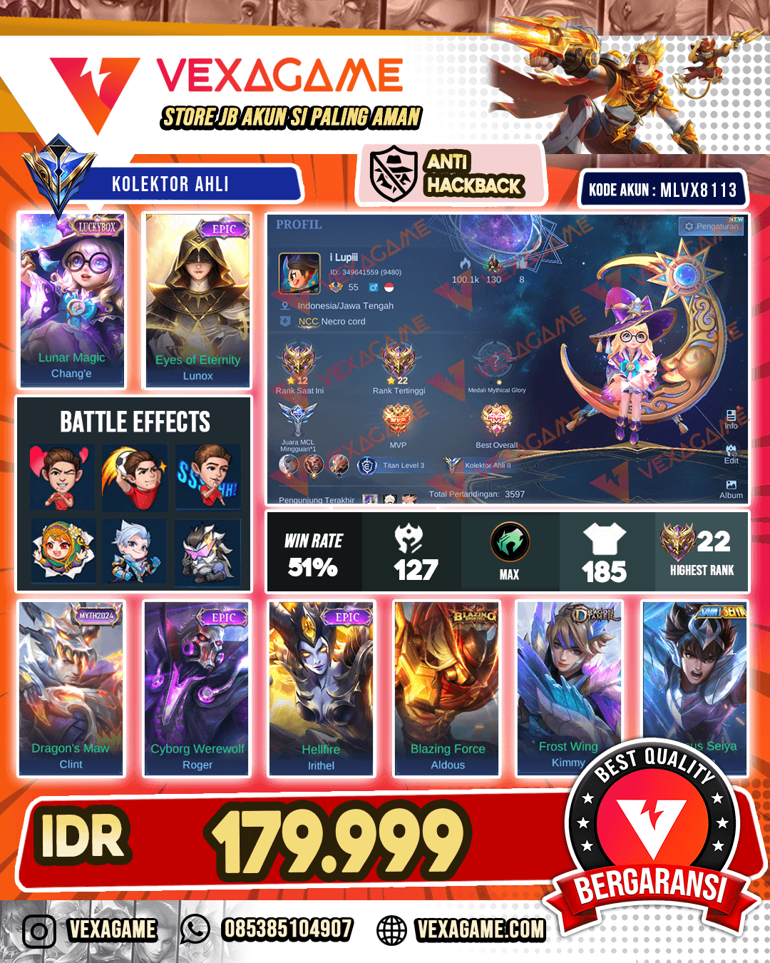 Change Luckybox | Lunox Epic