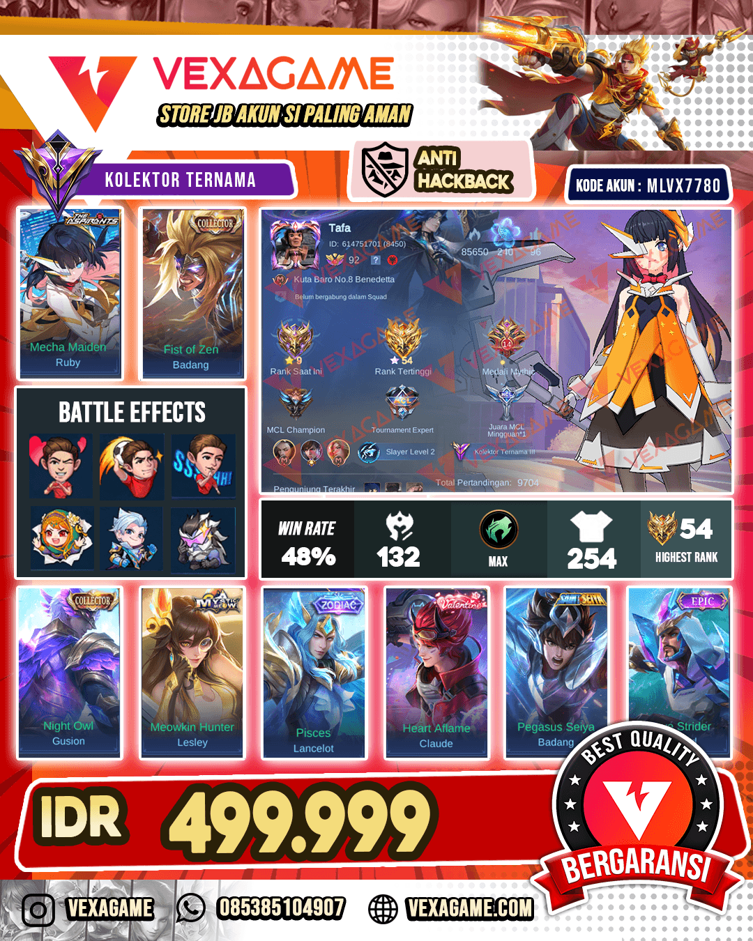 Ruby Aspirants | Badang Collector | Gusion Collector