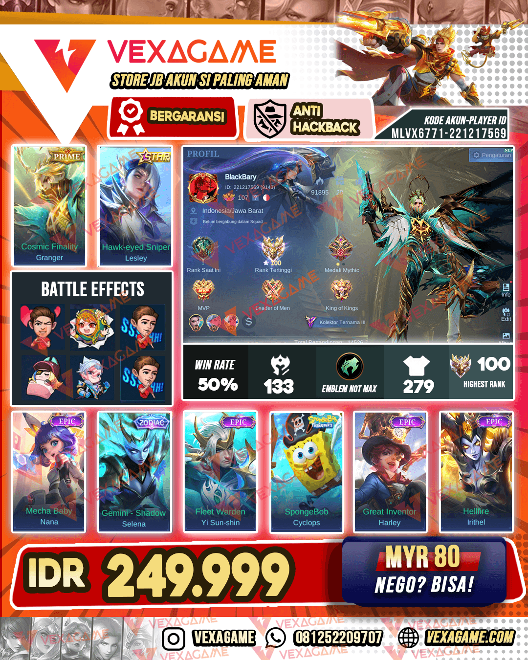 Granger Prime | Selena Zodiac | Lesley Annual Star | Ex Immo