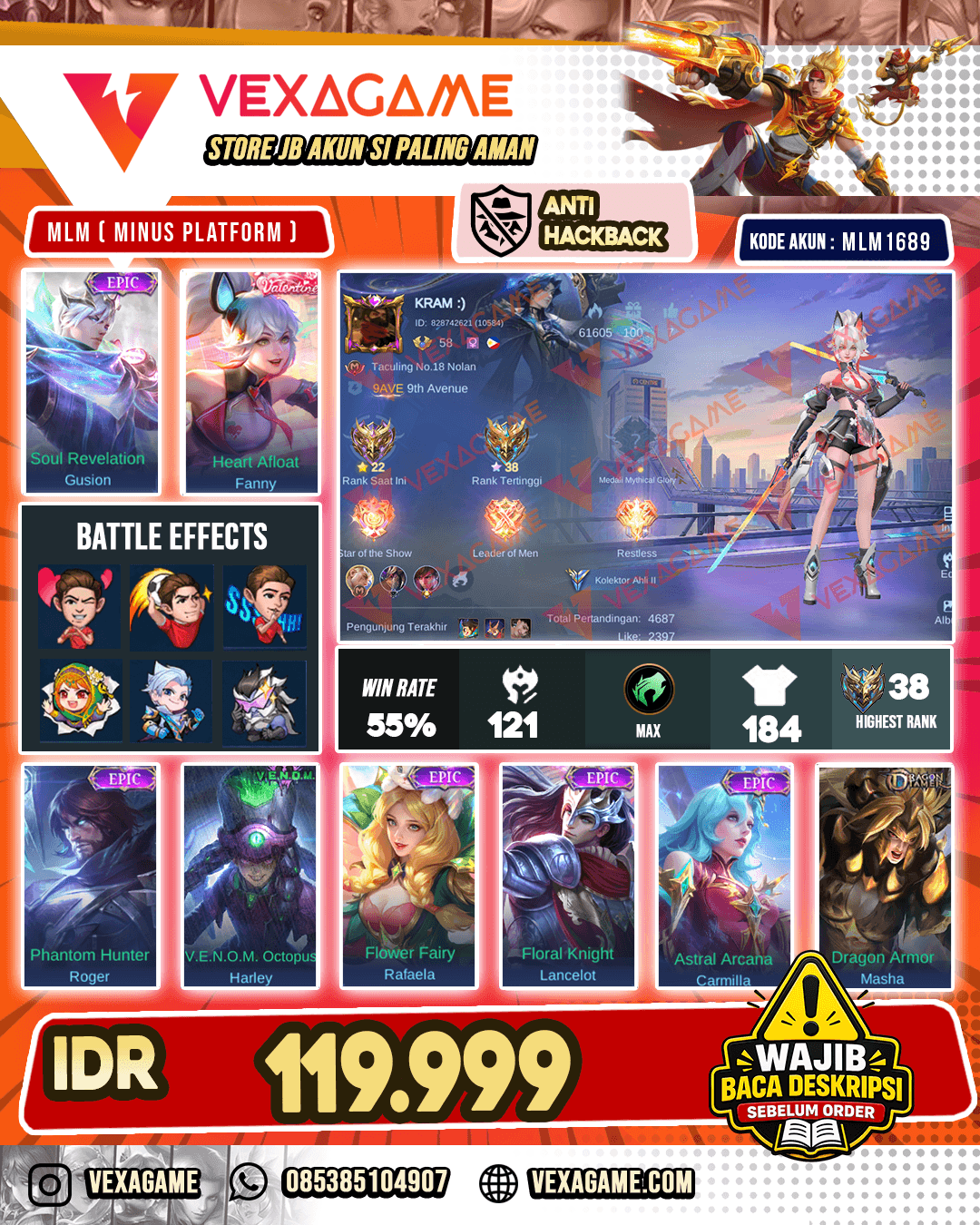Fanny Valentine X Gusion Epic