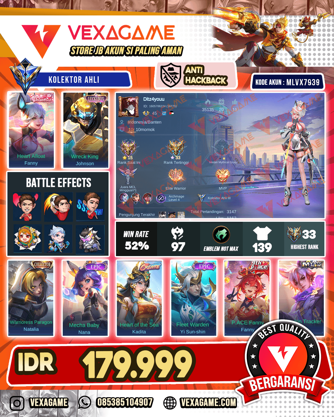 Fanny Valentine | Jhonson Luckybox | Kadita Create
