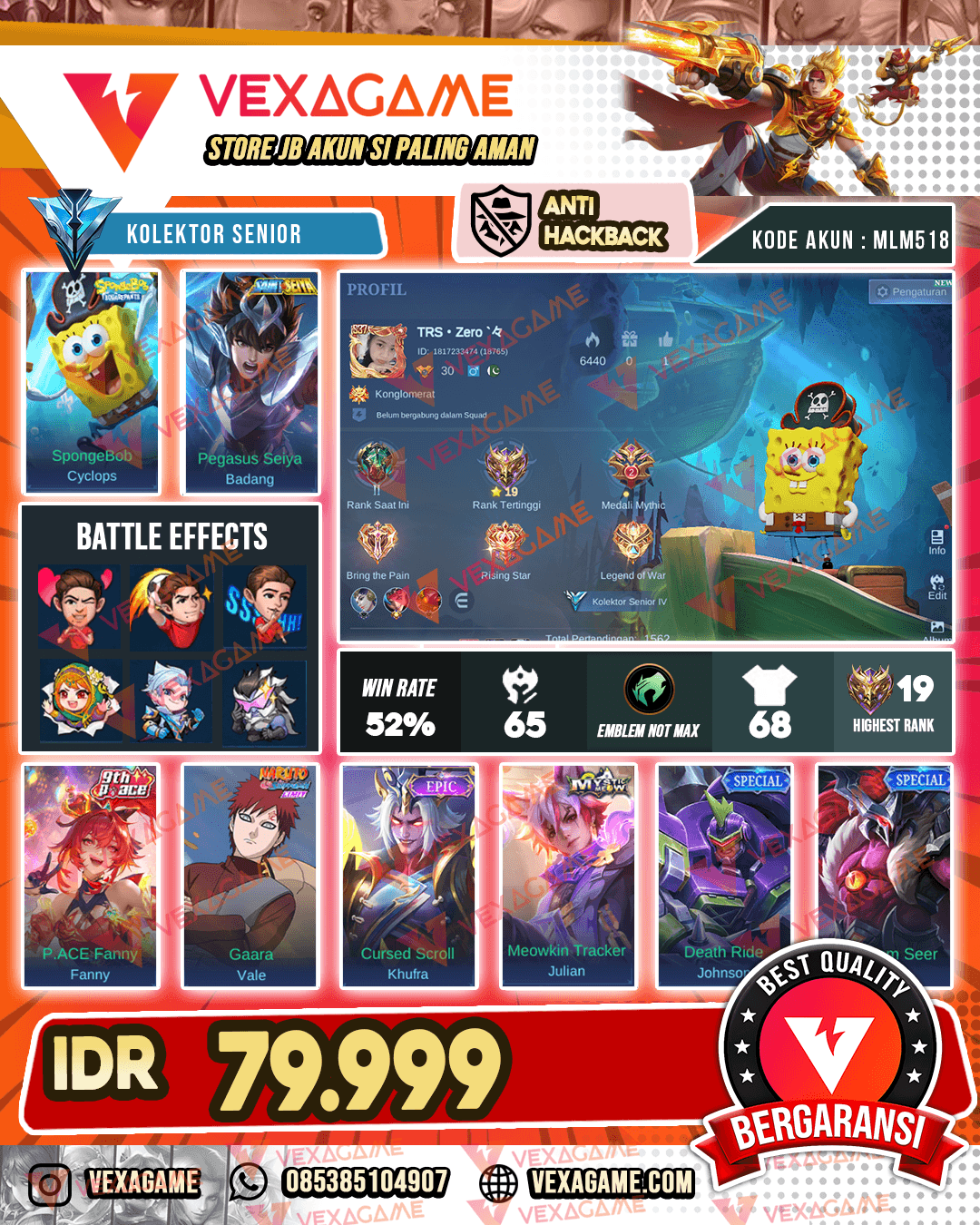 Cyclops Spongebob X Badang Saint Seiya