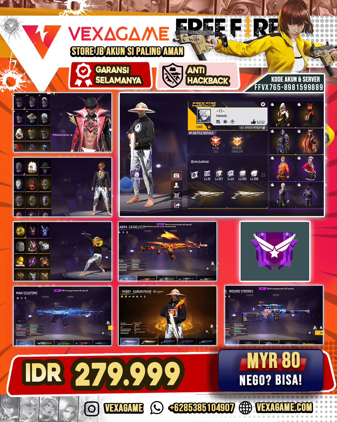 Topi Jerami | Enharmonic Treblero | Celana Angel | AN94 Catalysm | VSS Wound Strokes | SG Gurun | Vault 150+