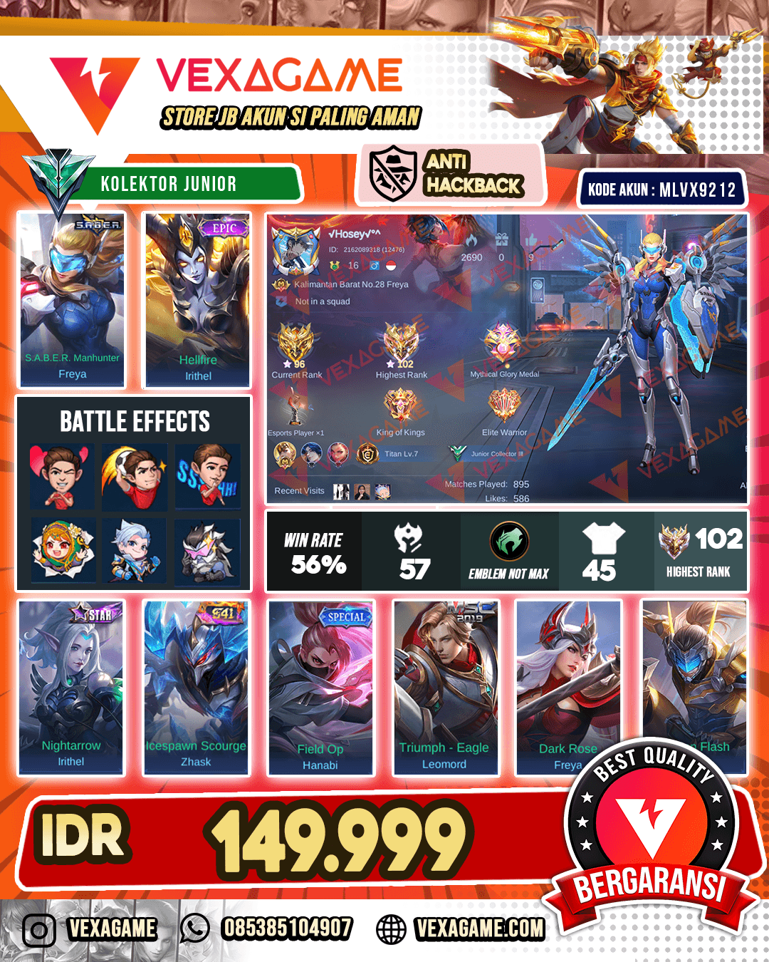 Freya Saber | Irithel Epic Ex Immo