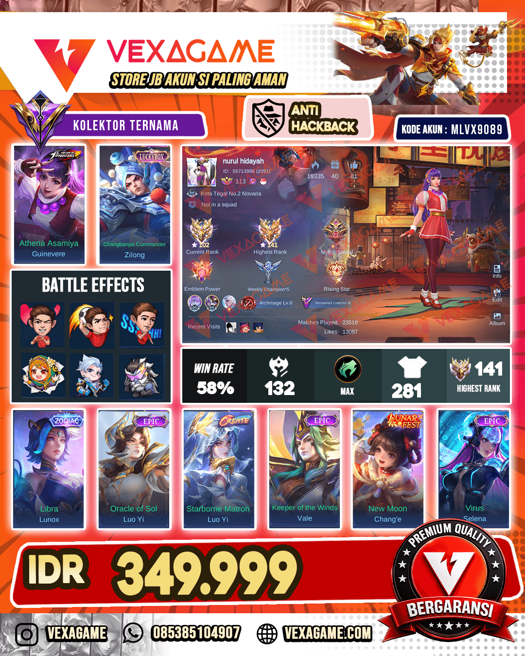 Guinevere KOF | Zilong Luckbox | Ex Immo