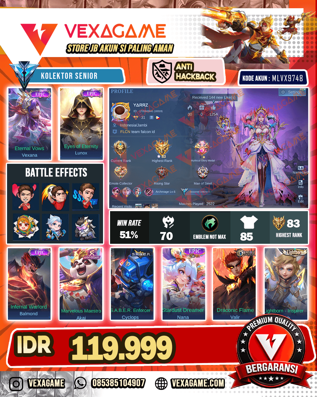 Vexana Epic | Lunox Epic