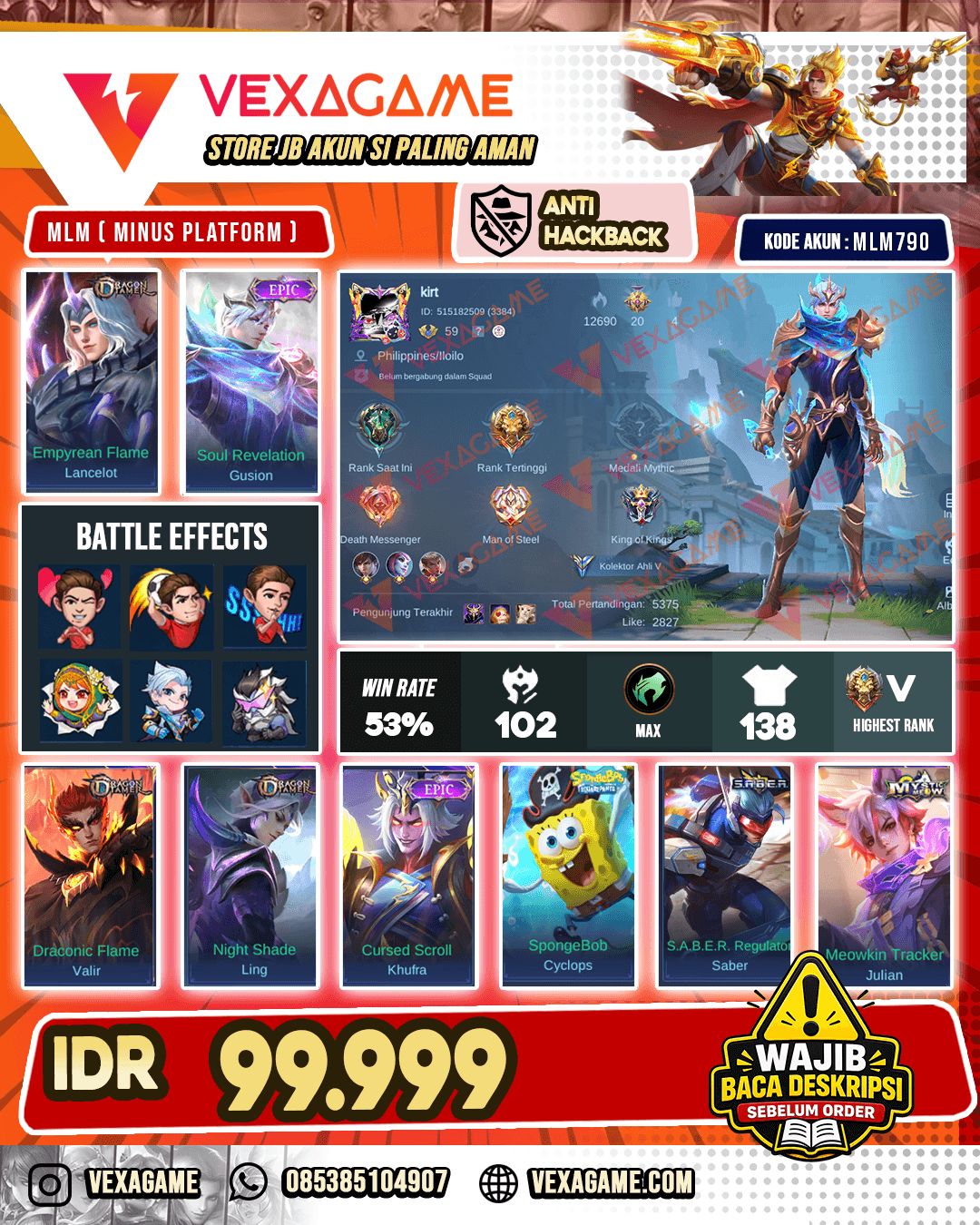 Gusion Epic | Ling Dragon Tamer