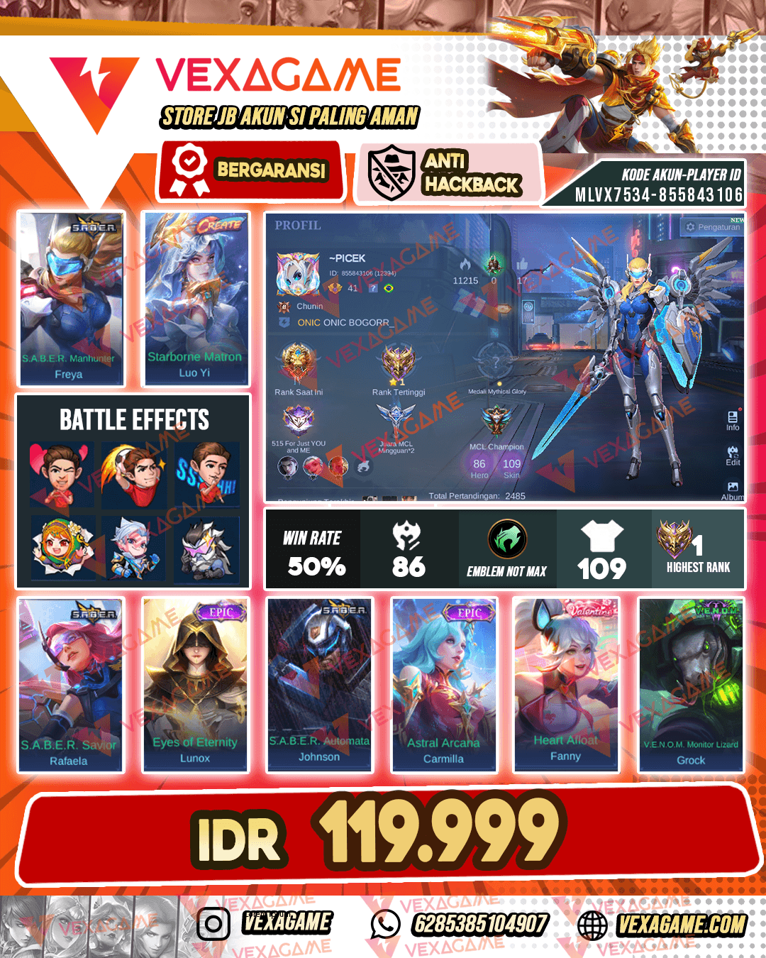 Freya Saber | Fanny Valentine