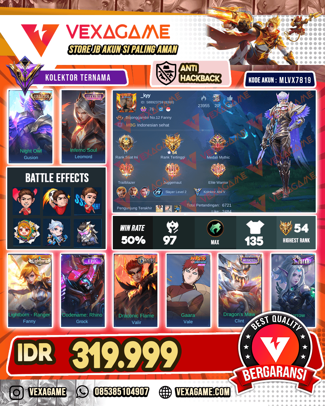 Gusion Colector | Leomord Luckybox