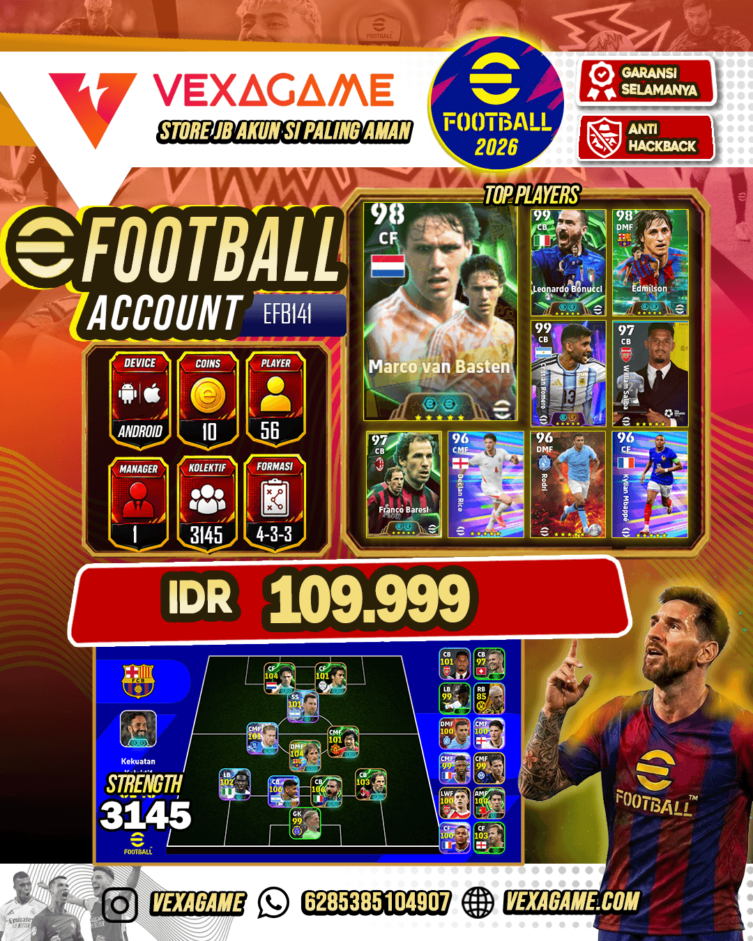 Epic Johan Cruyff, Deco, Lionel Messi, Marco van Basten