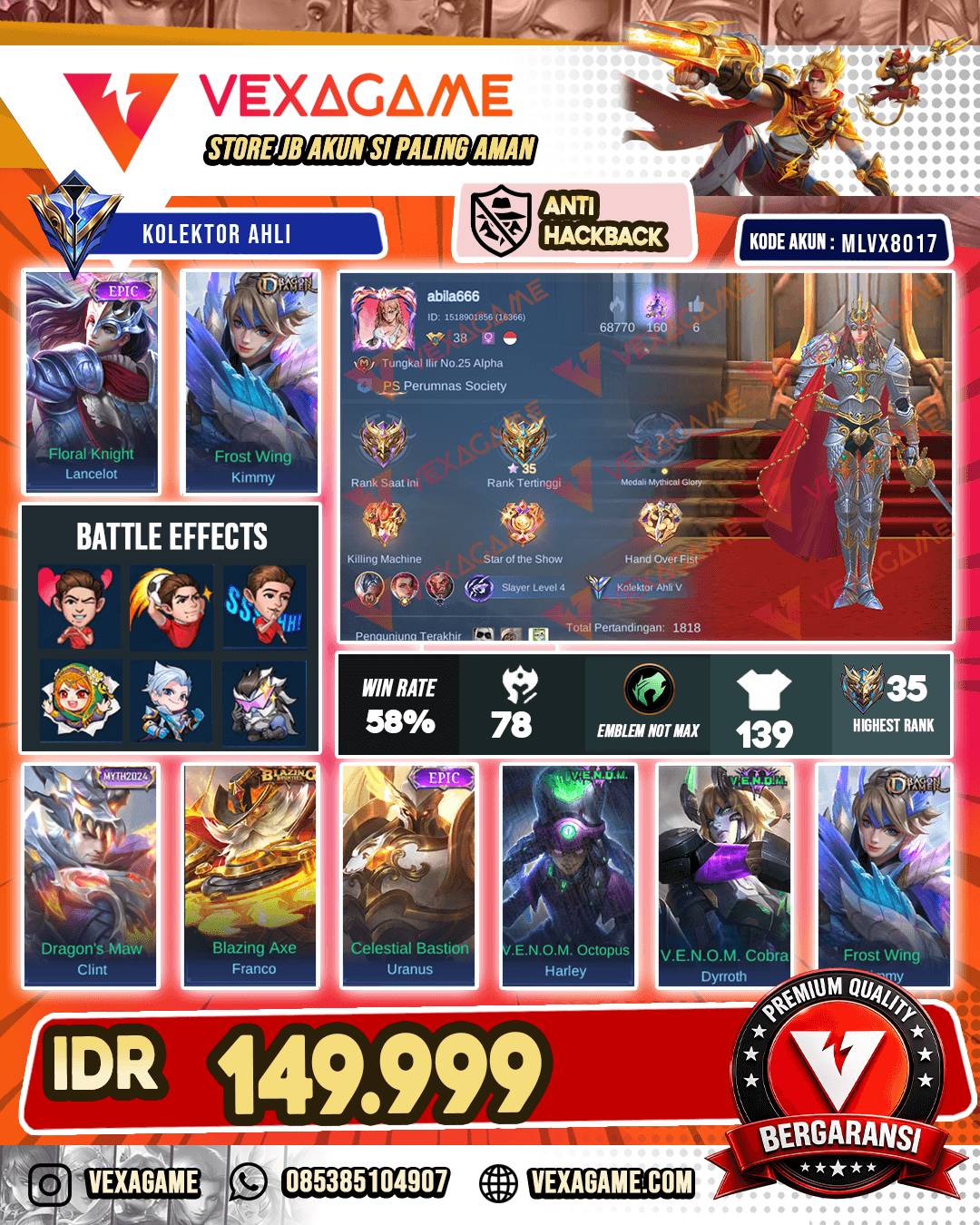 Lancelot Epic | Kimmy Dragon Tamer