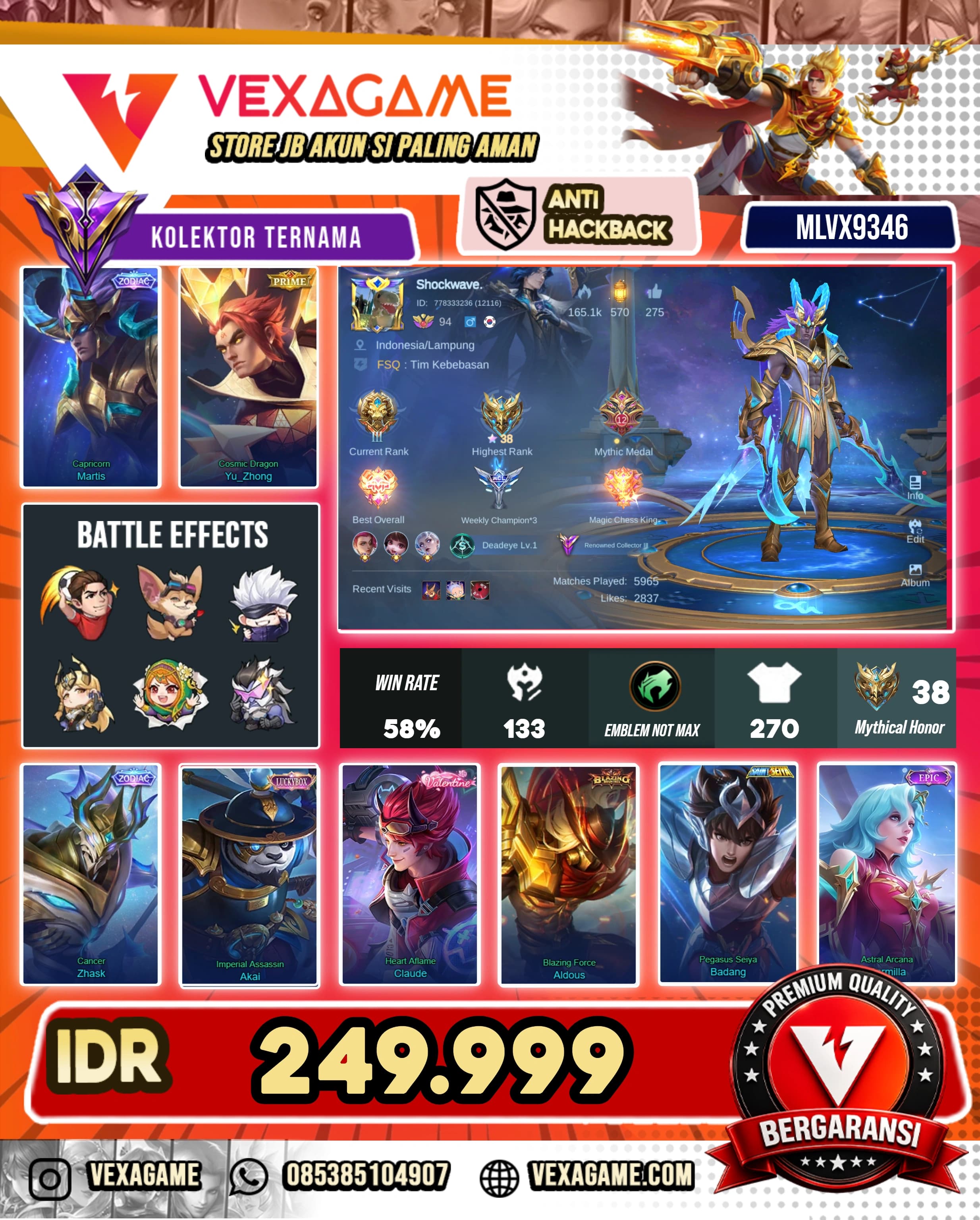 Martis Zodiac X Yu Zhong PRIME | Akai Luckybox