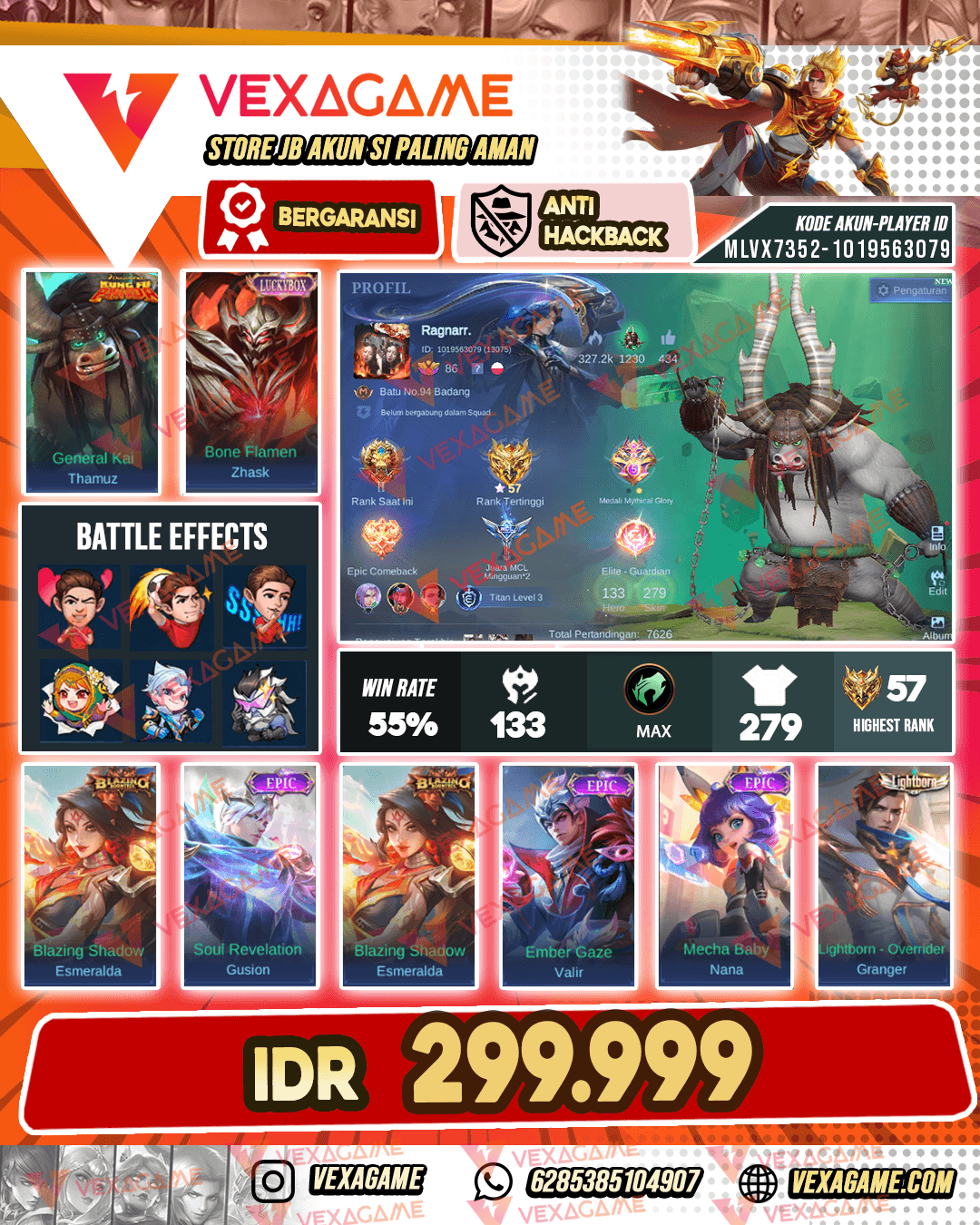 Thamus Kung fu panda | Zhask Luckybox | Emblem Hero MAX