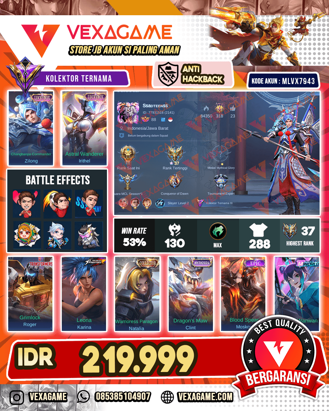 Zilong Luckybox | Irithel Luckybox