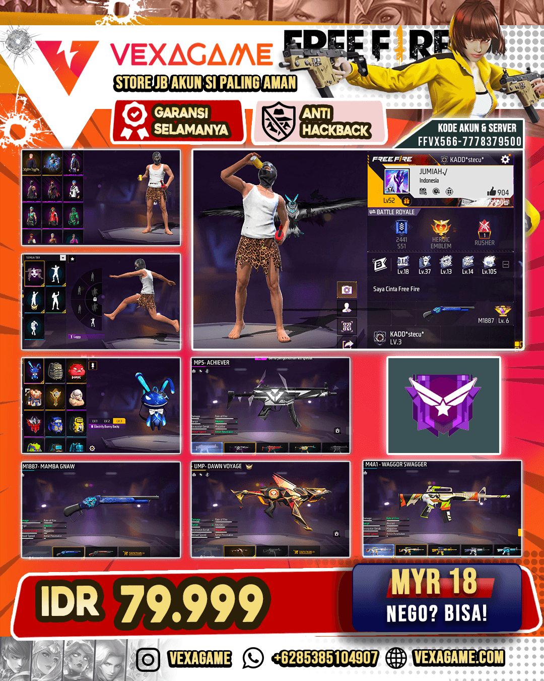 AKUN FF MURAH