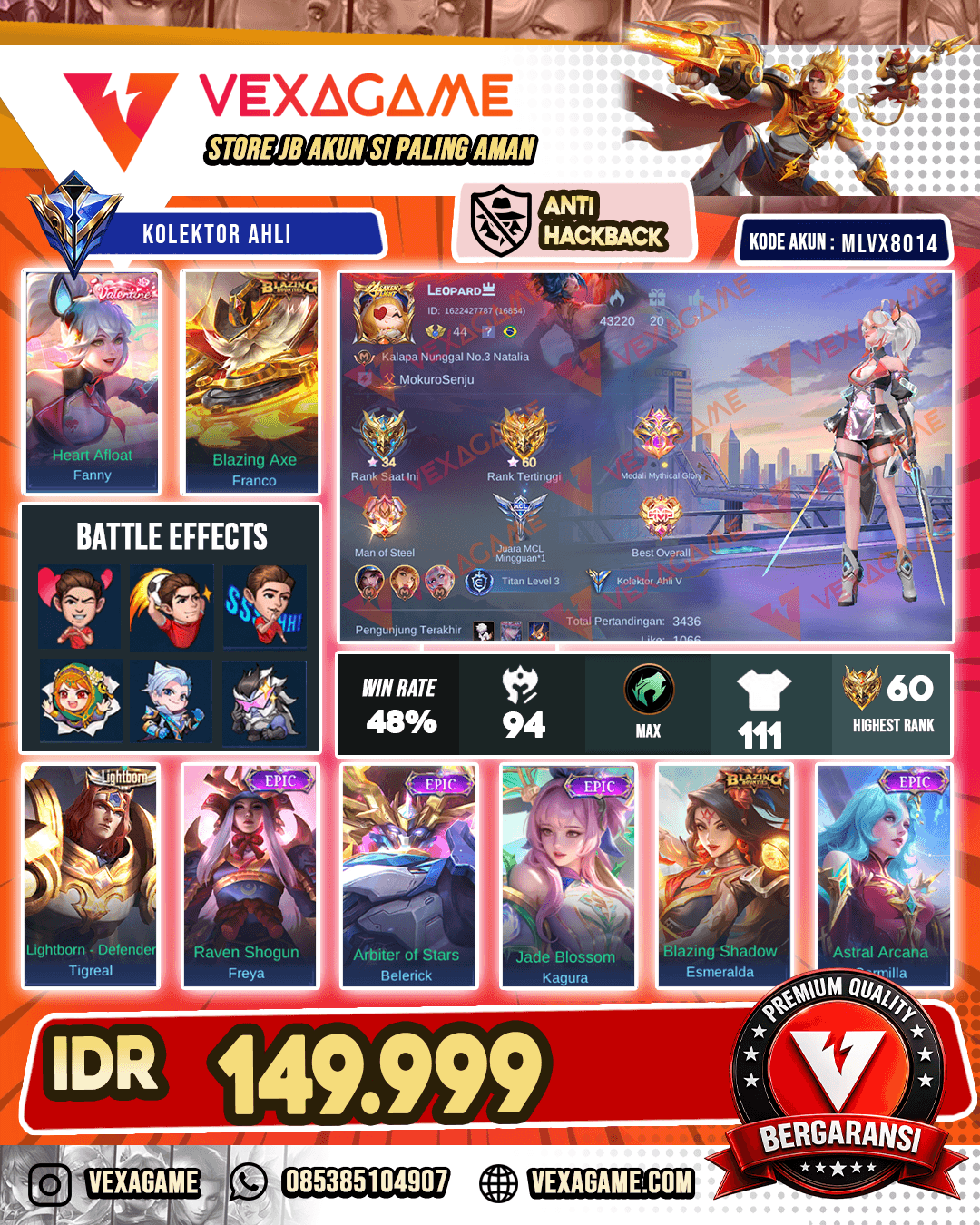 Fanny Valentine | Franco Blazing