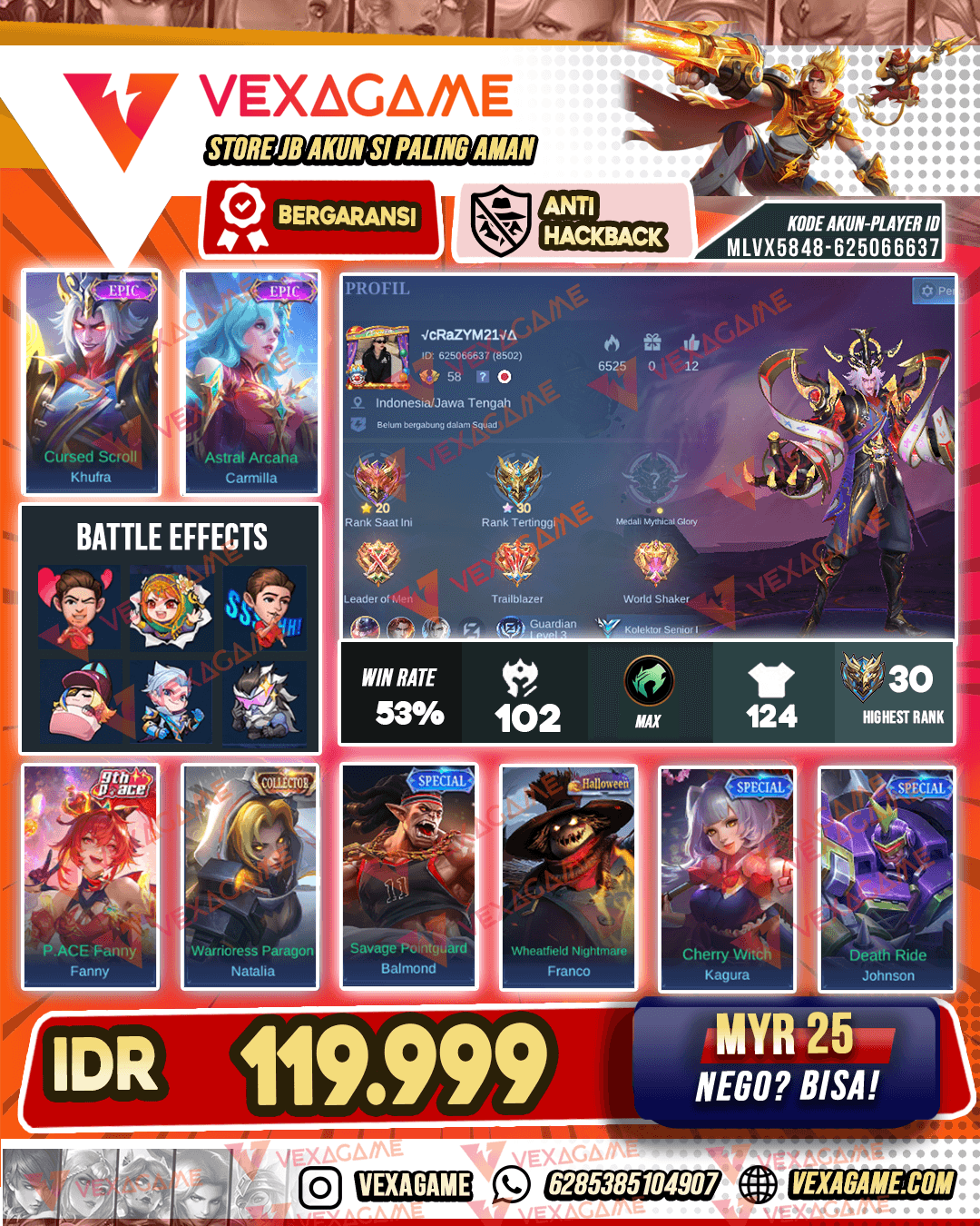 Khufra Epic X Carmilla Epic | Emblem MAX