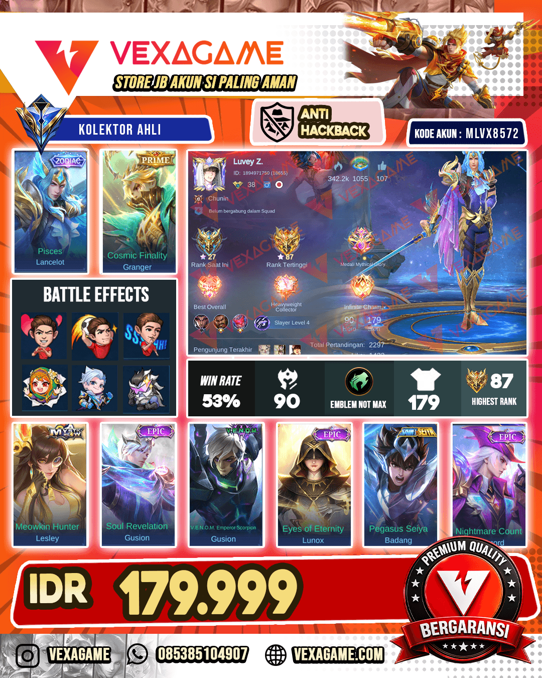 Lancelot Zodiac | Granger Prime