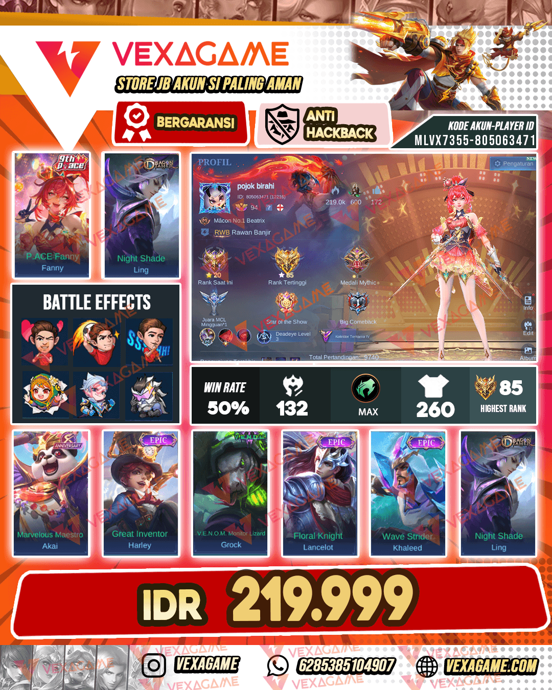 Fanny Pace | Ling Dragon Tamer | Emblem Max