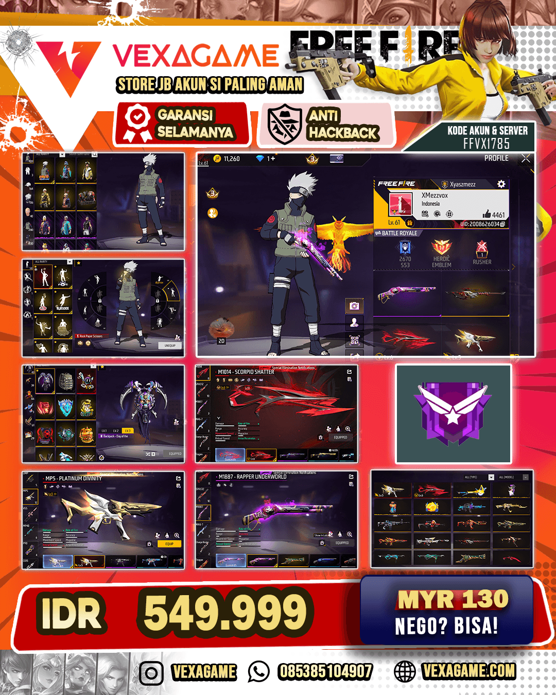 2 EVO | SG RAPPER | BUNDLE KAKASHI | VAULT OTW 300 |
