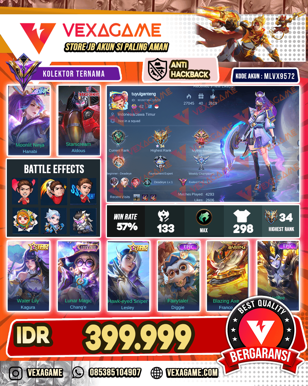 Hanabi All Star | Aldous Transformers