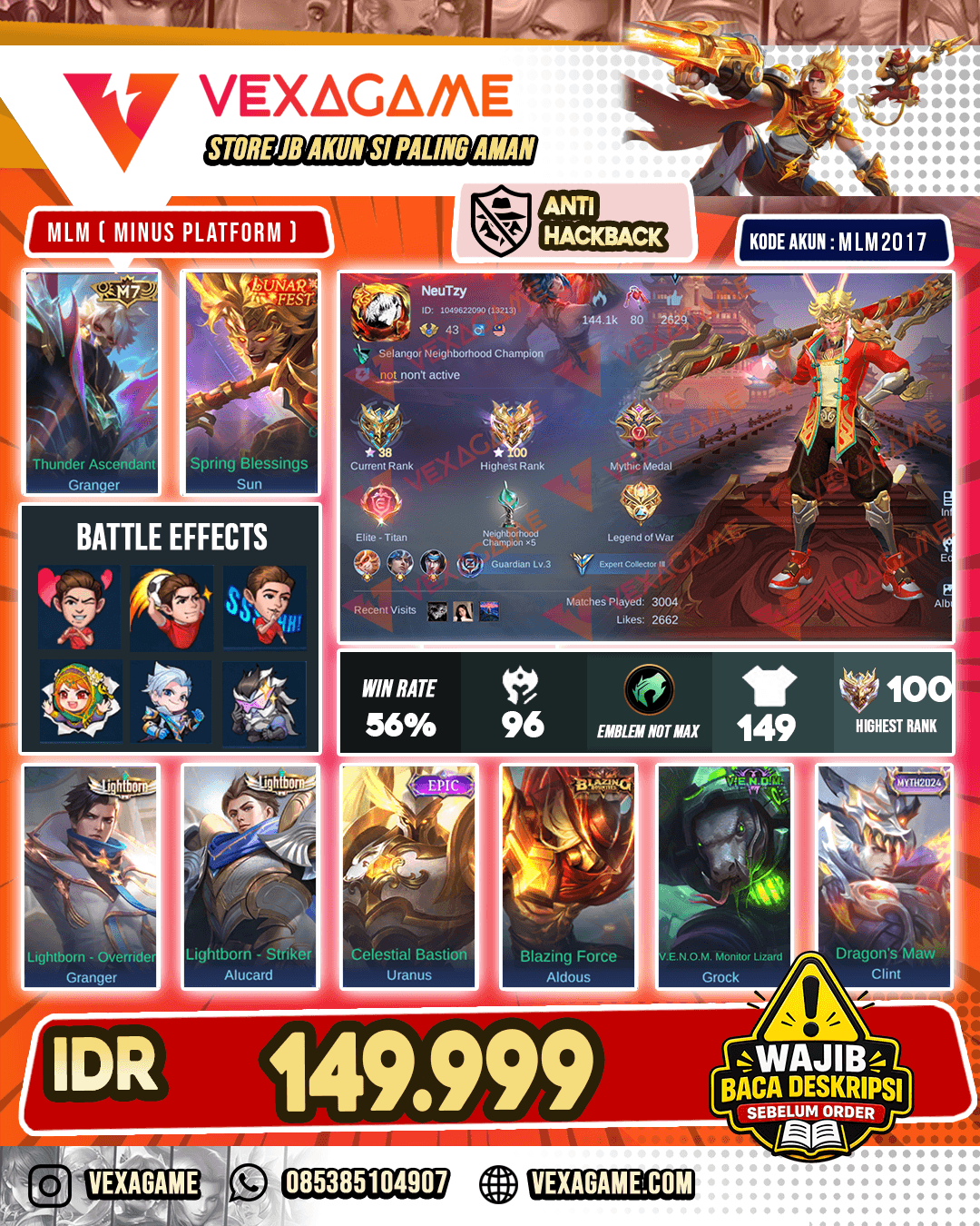 sun Lunar Fest X Granger M7| Ex Immo