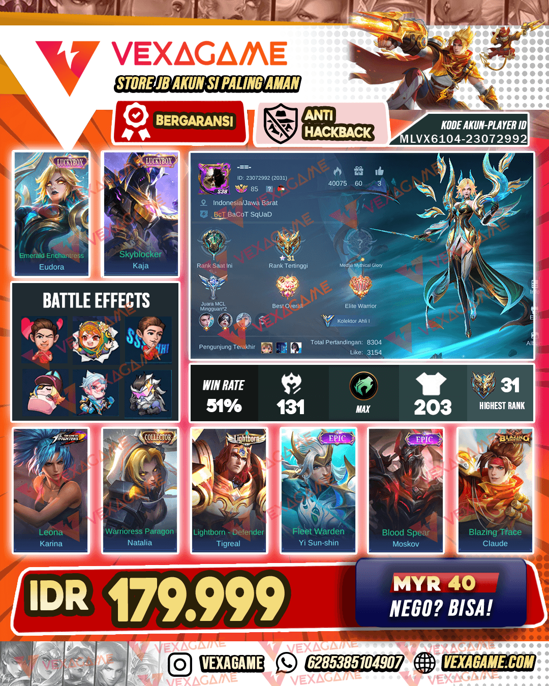 Eudora Luckybox X Kaja Luckybox | Emblem MAX & Hero MAX