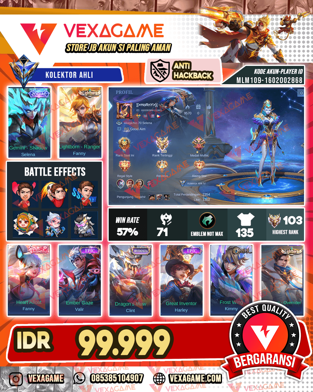SERVER PH | Ex Immortal | Selena Zodiac | Fanny Lightborn | Granger Lightborn | Recal Zeus