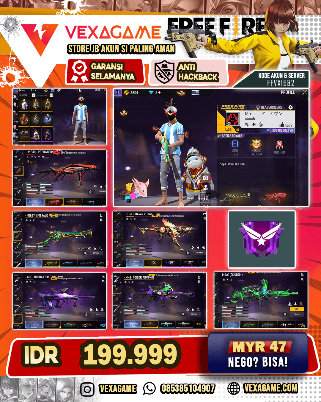 EVO MP40 | SG 3 Rasa | SG Terompet | Vault 150++ | Nyeker On