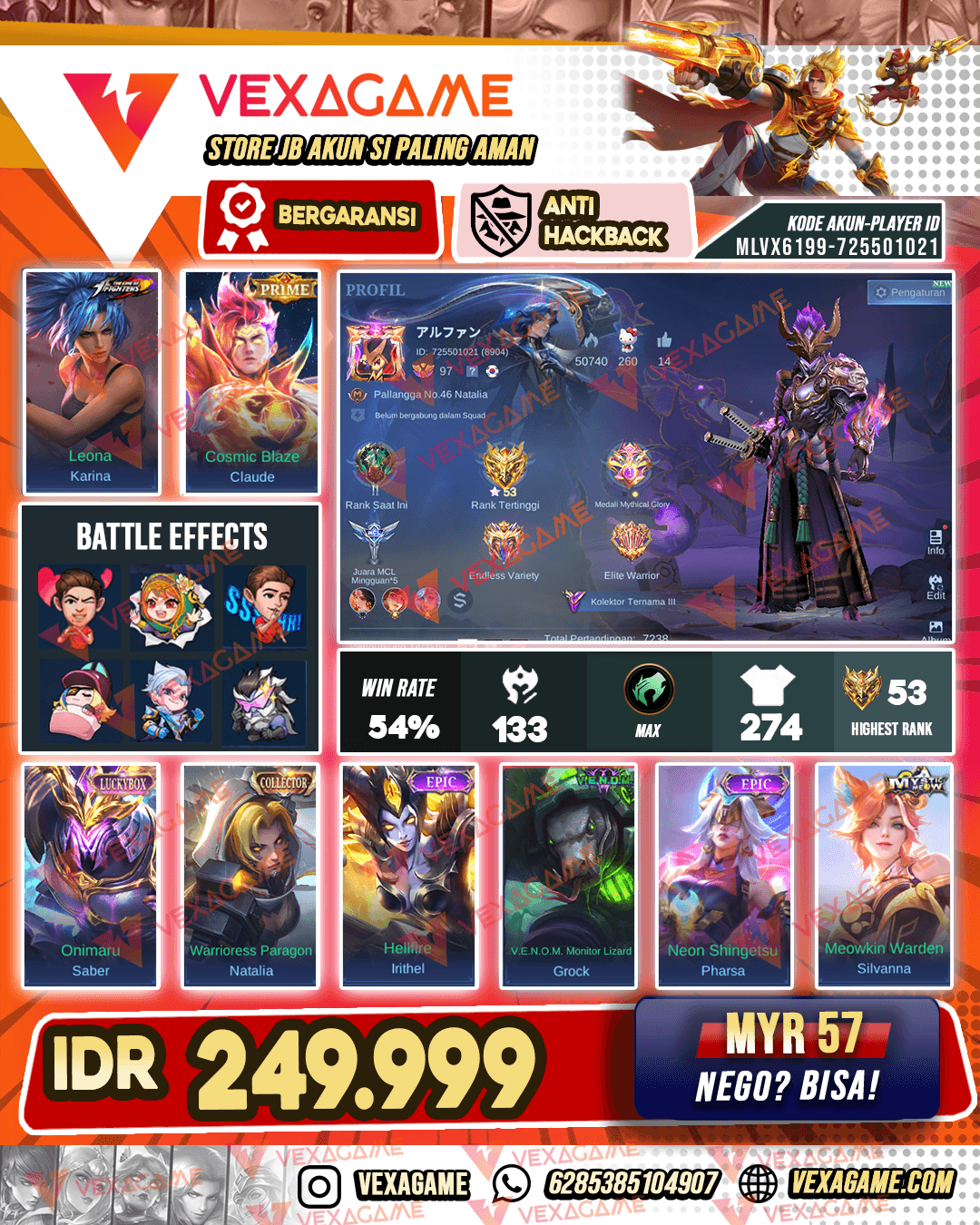 Saber Luckybox | Claude Prime | Emblem + Hero MAX