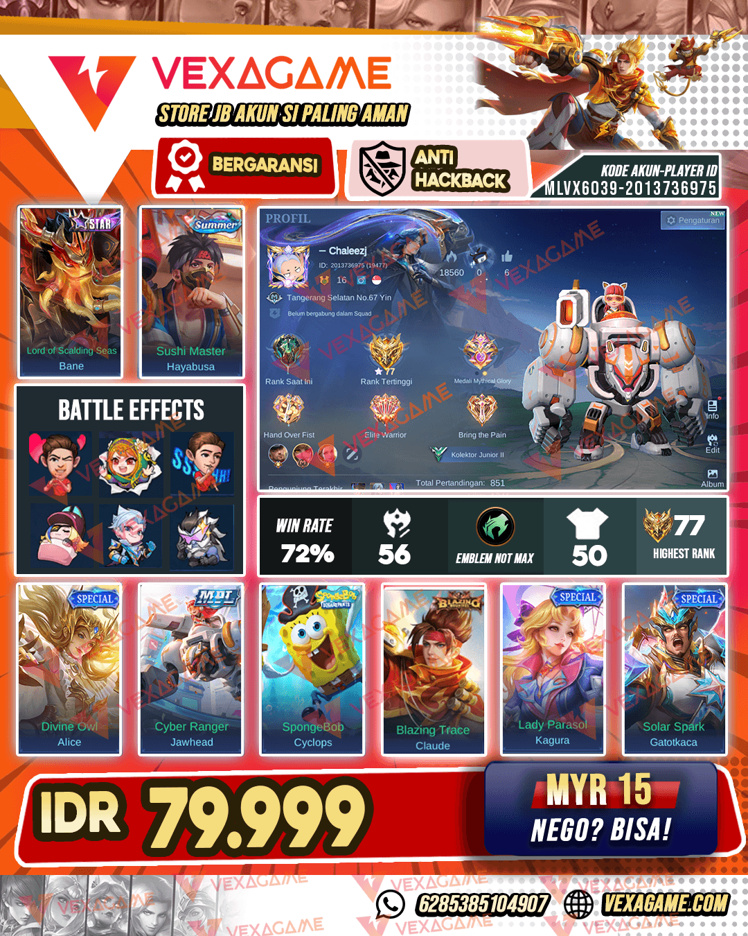 Akun Murah Ex Glory
