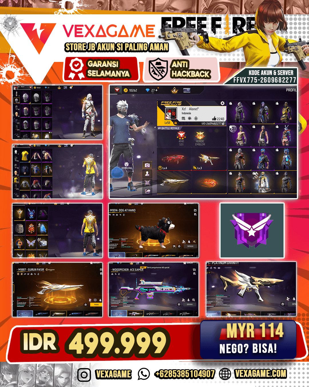 BUNDLE VOID | SG REAPER | SG GOLDEN GLARE | GROZA JEWEL MYSTIFIED | BUNDLE GIN TAMA | VAULT 250++