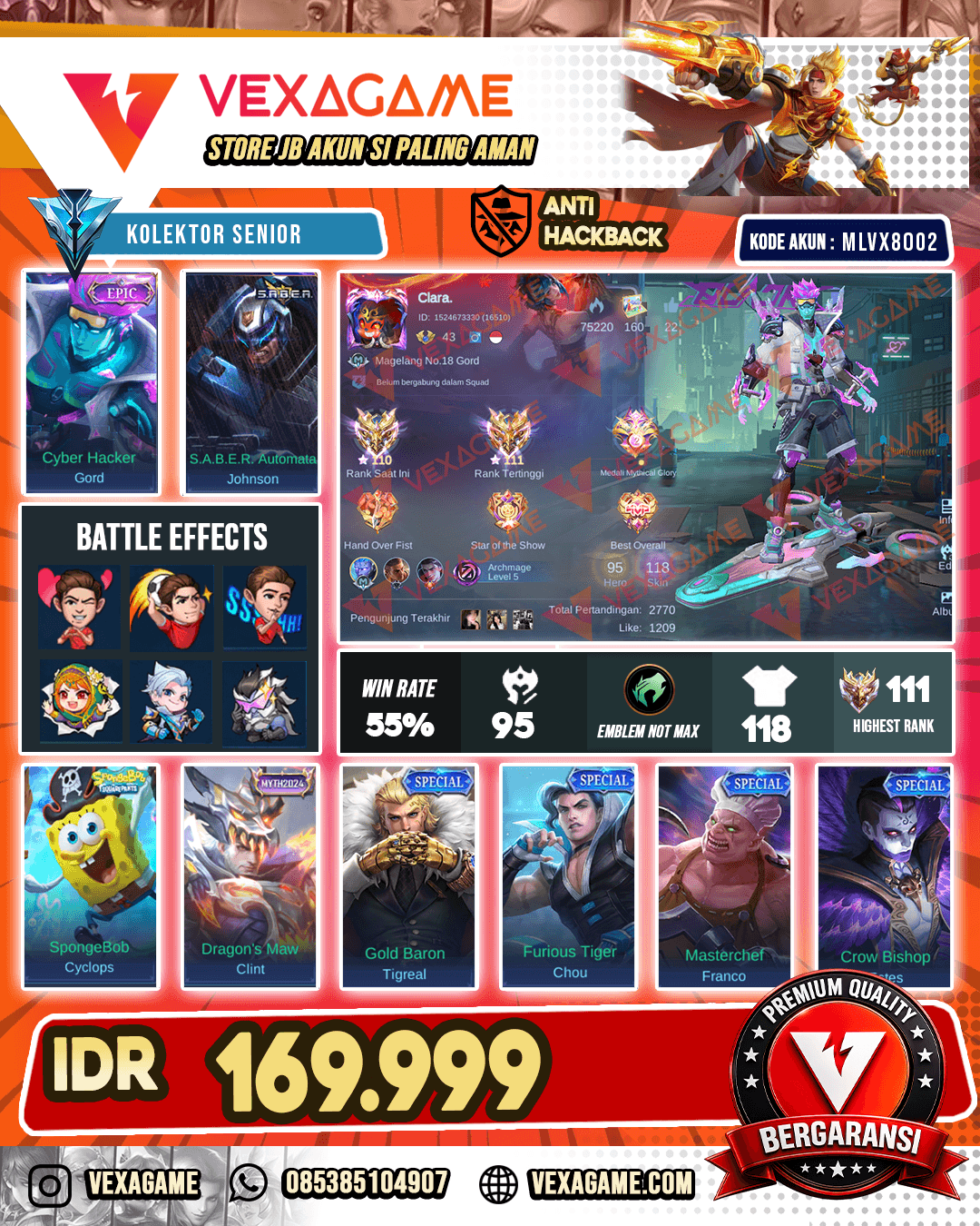 Gord Epic | Lunox Epic | Ex Imortal