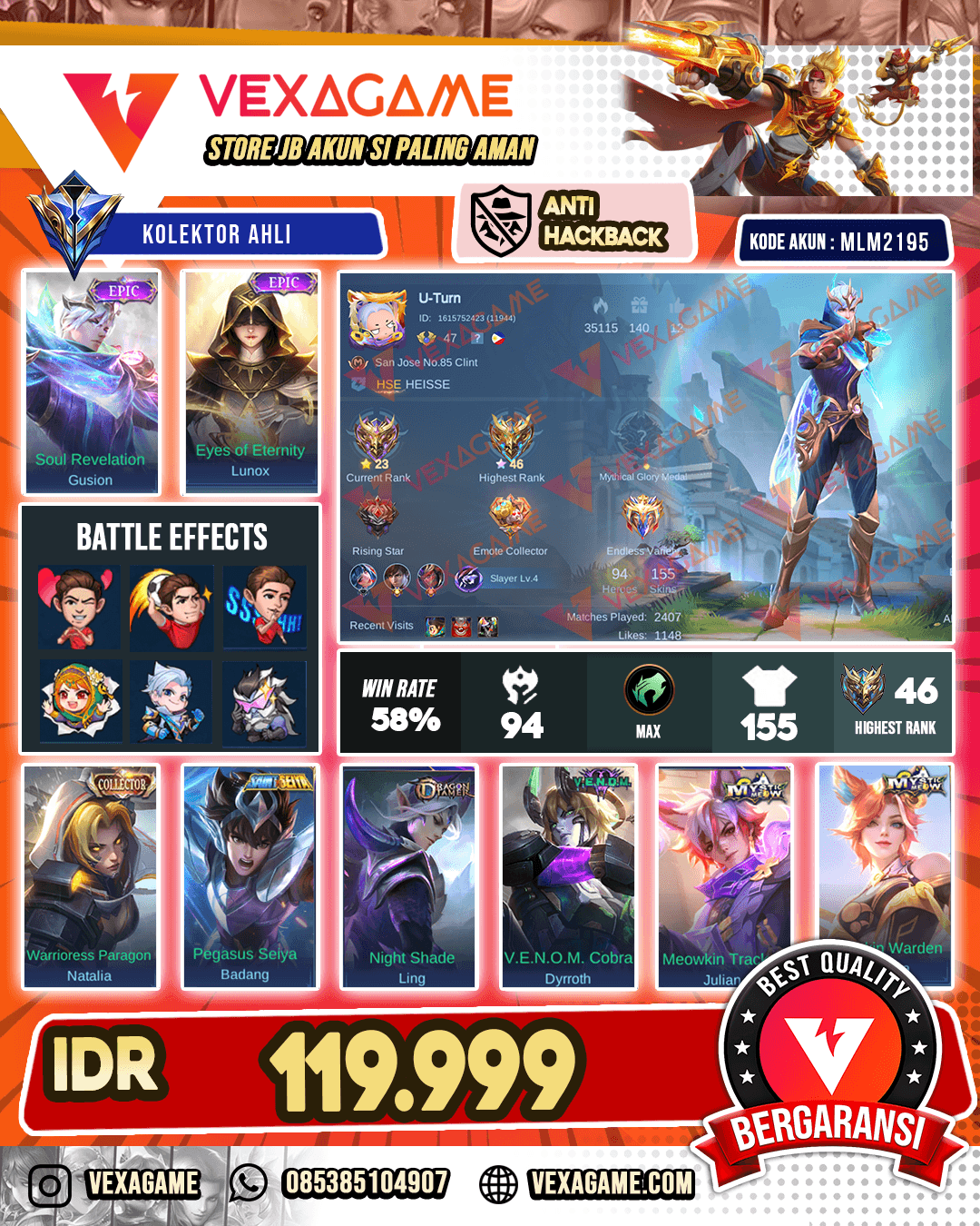 Gusion Epic X Lunox Epic